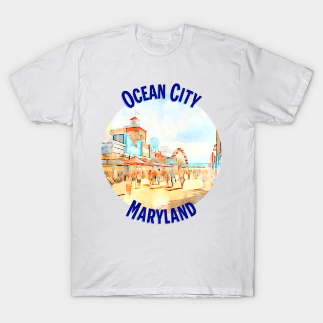 Ocean City, Maryland T-Shirt by KeeganCreations